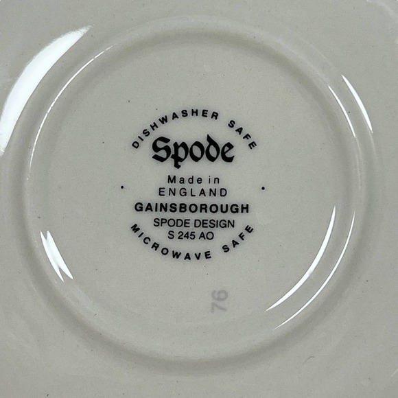 Spode Porcelain Style Gainsborough (Marlborough) Saucer S245AO Floral Vtg - Picture 4 of 4